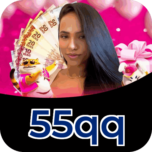 Passo a passo visual mostrando processo de download e instalação do aplicativo 55qq