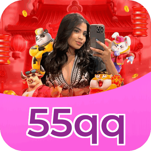 Plataforma 55qq mostrando interface moderna, jogos certificados e recursos de segurança licenciados